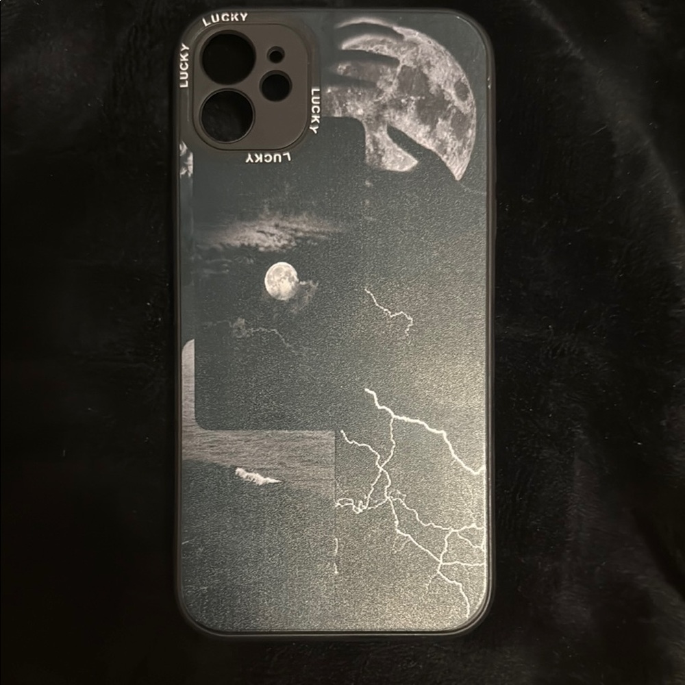 Lucky Brand Black Lightning Phone Case